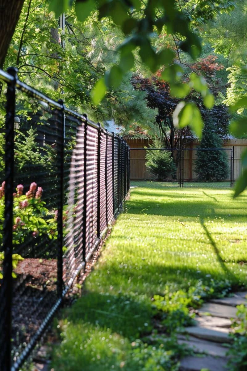 Backyard Landscaping Chain Link Fence | Backyard Landscaping, House ... with regard to How To Hide Ugly Fence With Plants
