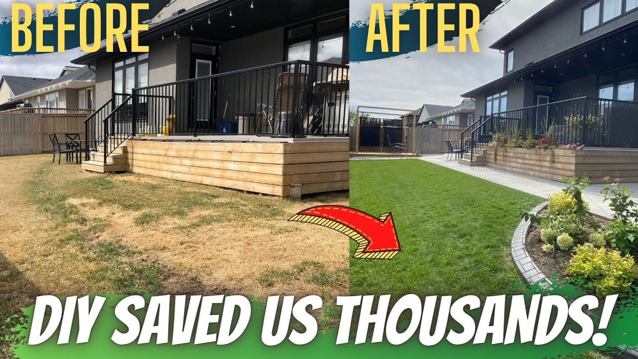 Backyard Landscaping Transformation Makeover Diy Part 1. We Have A ... for From Overgrown to Overjoyed with Affordable DIY Yard Transformations