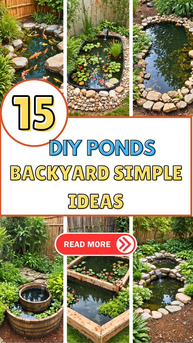 Budget-Friendly Backyard Ponds: Simple Diy Projects For Any Space | Diy ... with regard to Backyard Pond Ideas Small Space