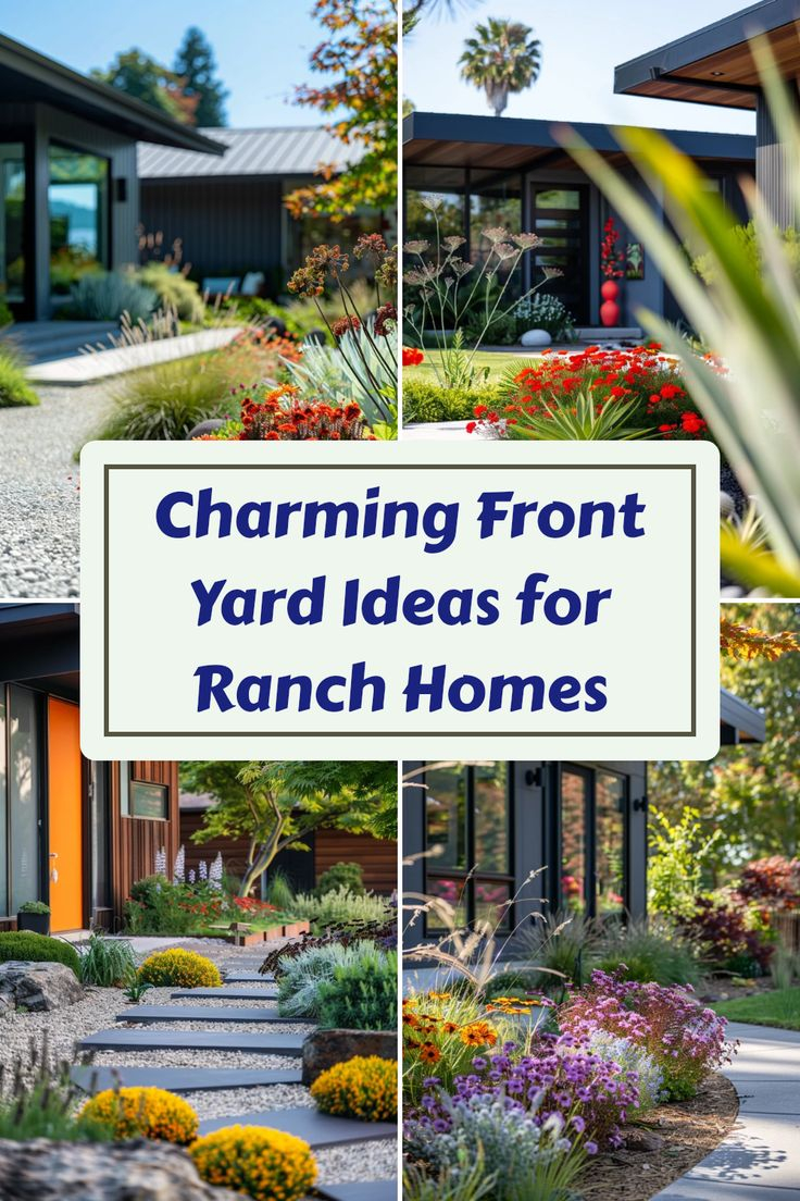 Charming Front Yard Ideas For Ranch Homes In 2025 | Ranch House ... inside Landscape Design Ideas For Ranch Style Home
