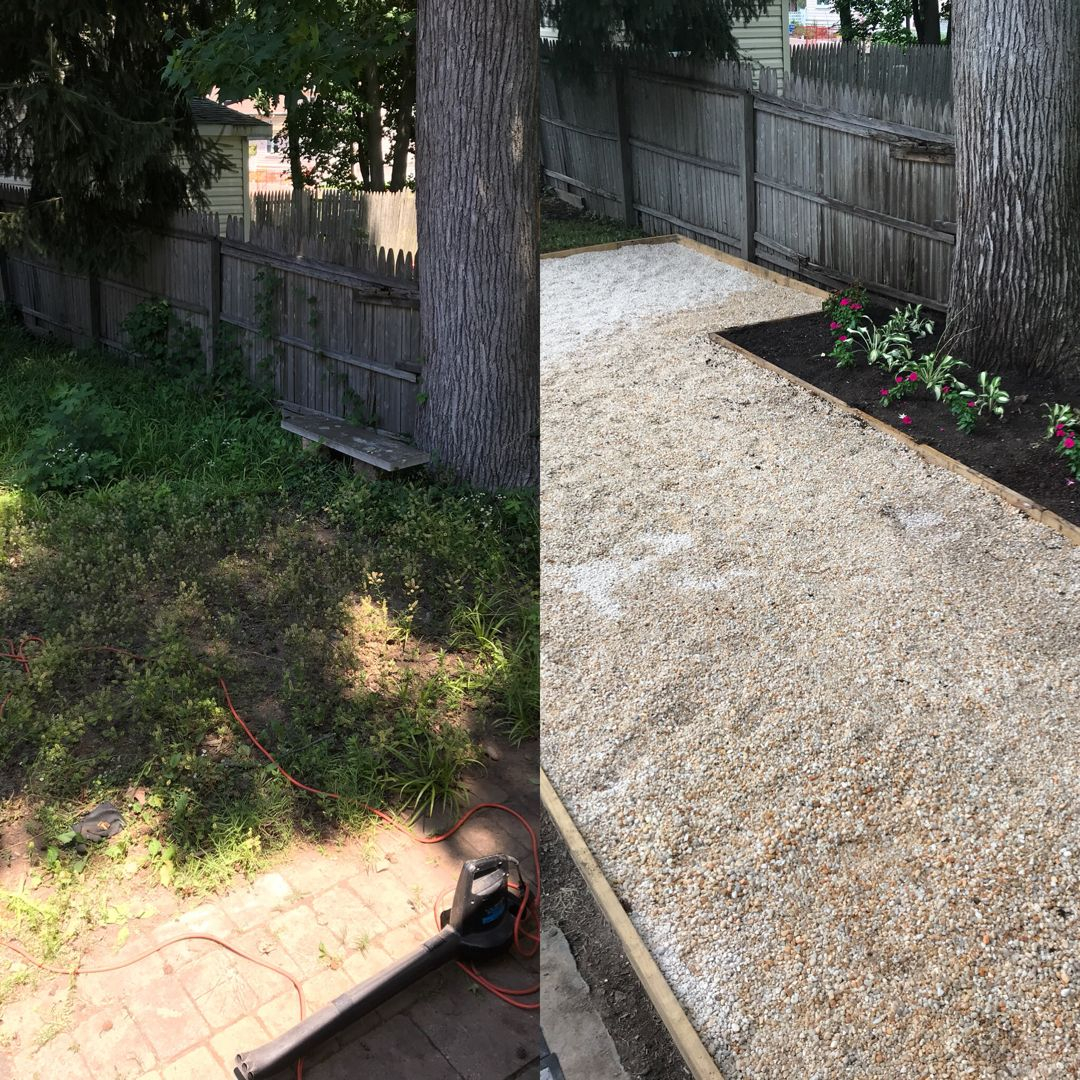 Create A Diy Pea Gravel Patio The Easy Way | Pea Gravel Patio, Gravel ... throughout Simple Steps to Design a Drainage Friendly Pea Gravel Patio From Scratch