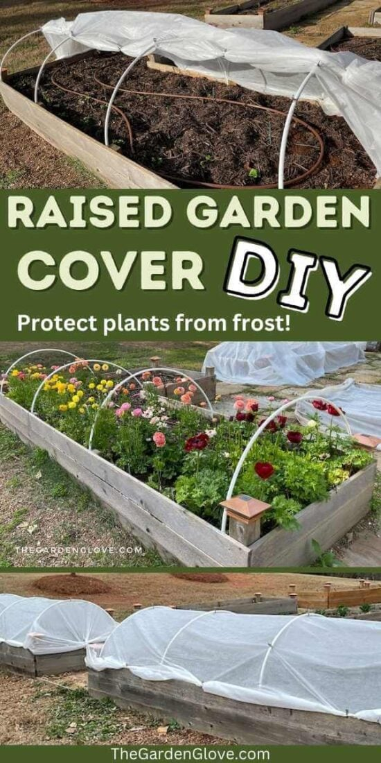 Diy Raised Garden Bed Covers To Protect Plants From Frost • The Garden ... intended for Fall Yard Cleanup Landscaping Tips