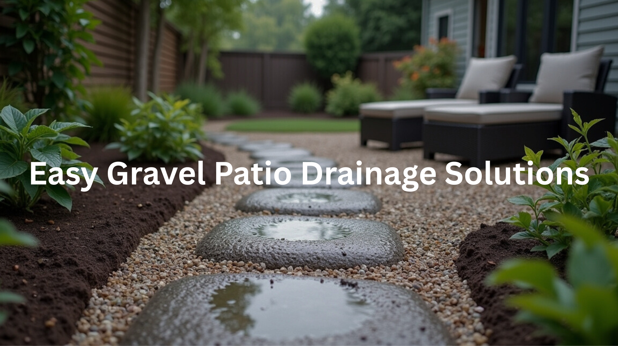 Easy Gravel Patio Drainage Solutions – Lapis Patios throughout Simple Steps to Design a Drainage Friendly Pea Gravel Patio From Scratch
