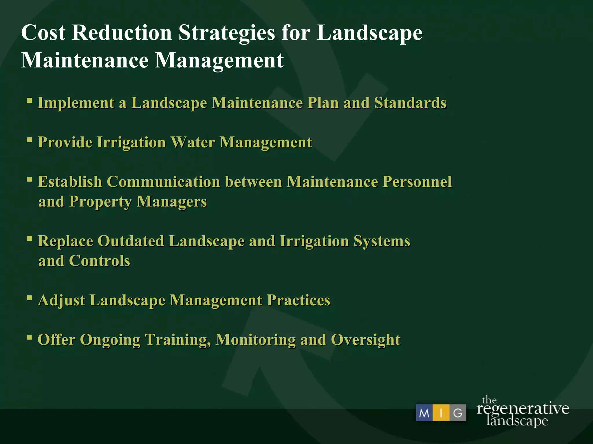 Landscape Management Maintenance | Ppt with regard to Smart Strategies to Renew an Outdated Landscape on a Sensible Budget