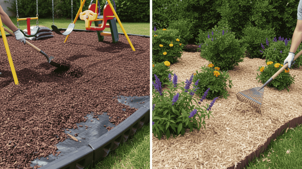 Rubber Mulch Vs Wood Mulch: Which One Works Better - Randy Lemmon inside Rubber Mulch Vs Wood Mulch Cost