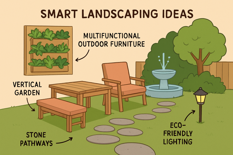 Smart Landscaping Ideas For Functional Outdoor Spaces - The Dedicated House pertaining to Where To Save Money Landscaping