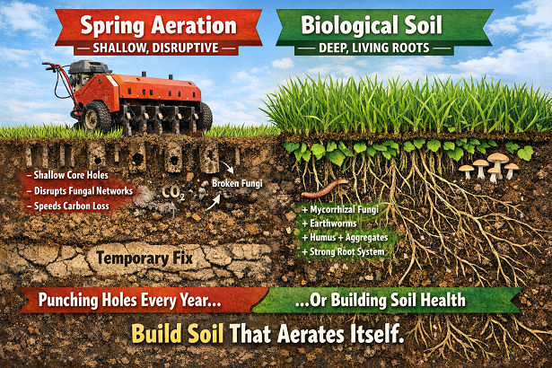 Spring Aeration Season: The Ritual That Rarely Fixes The Real Problem ... with regard to Lawn Aeration When And How To Do It