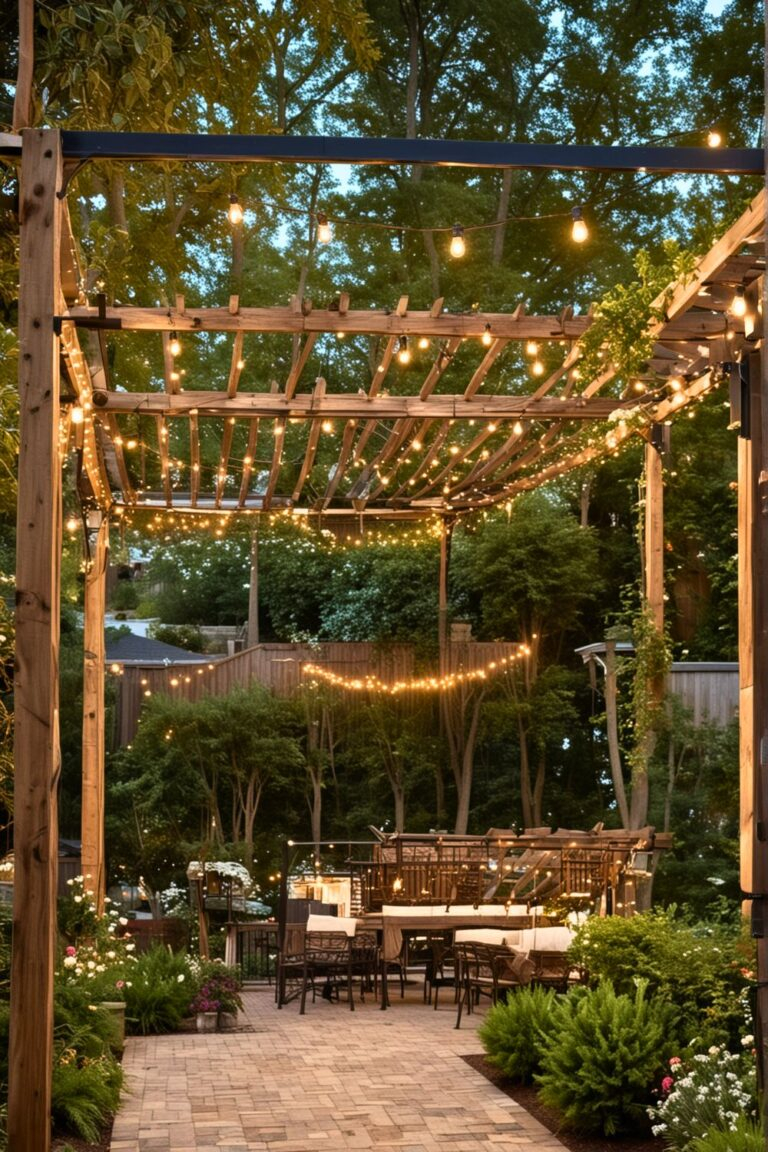 Top 15 Diy String Light Poles Backyards [Make Within Minutes ... with Creative String Light Installation Techniques for Your Next Backyard Gathering