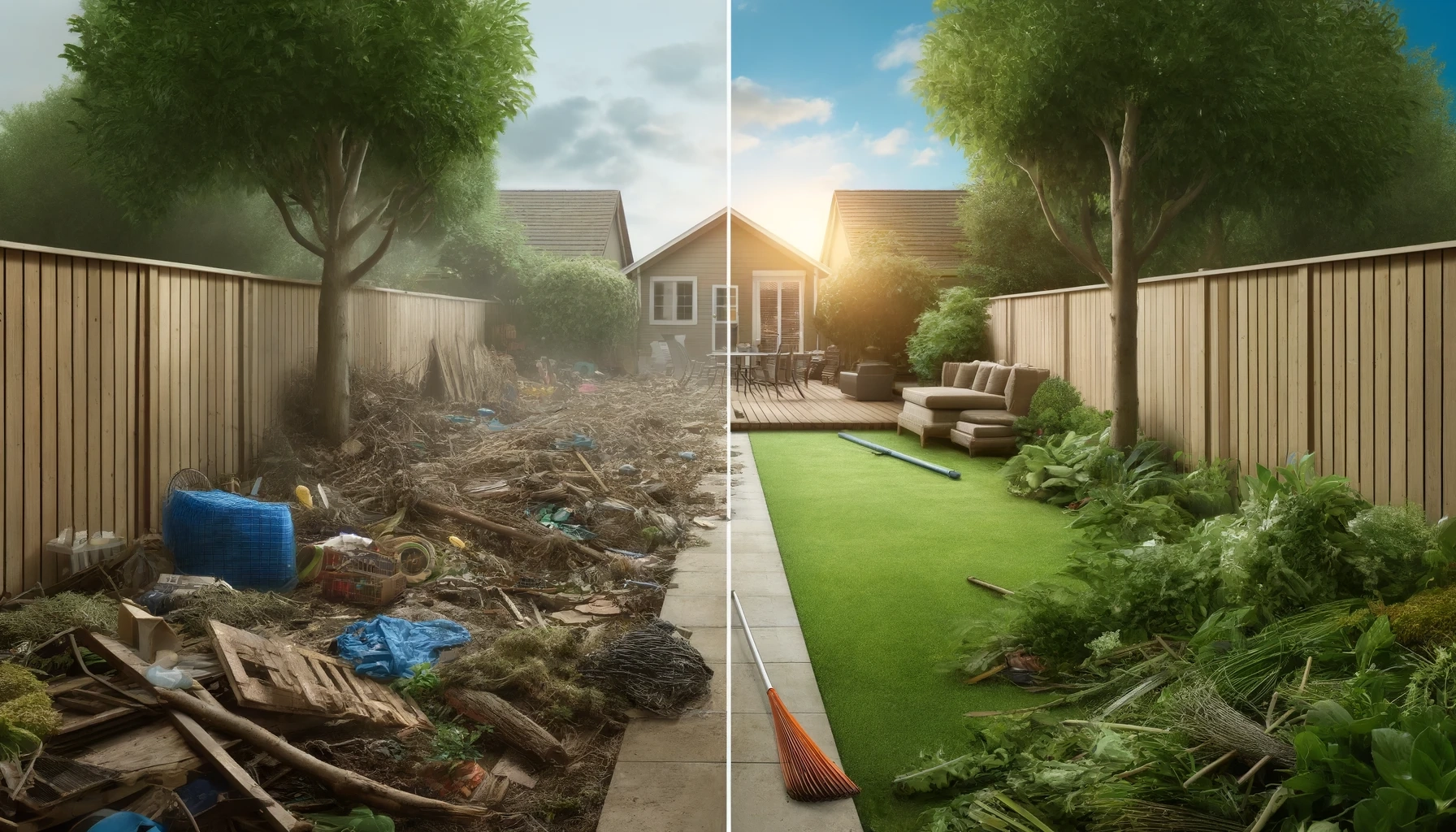 Transform Your Outdoor Space With Professional Yard Debris Removal pertaining to How to transform your messy backyard in a single afternoon without breaking the bank
