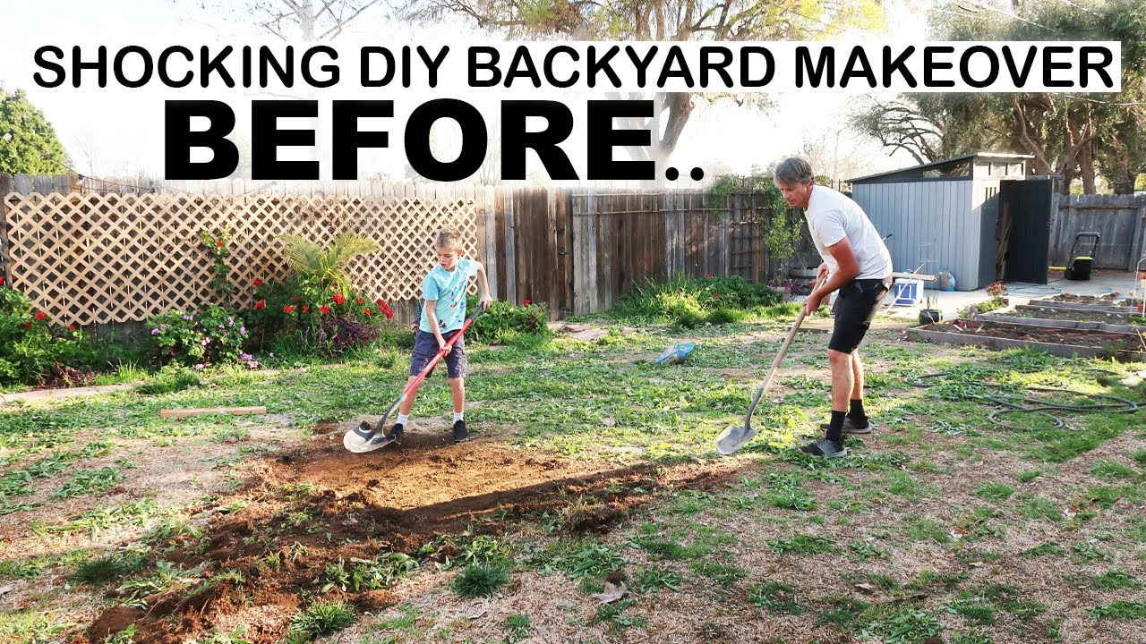 Unbelievable Diy Backyard Before &amp;amp; After Transformation - Youtube intended for How to transform your messy backyard in a single afternoon without breaking the bank