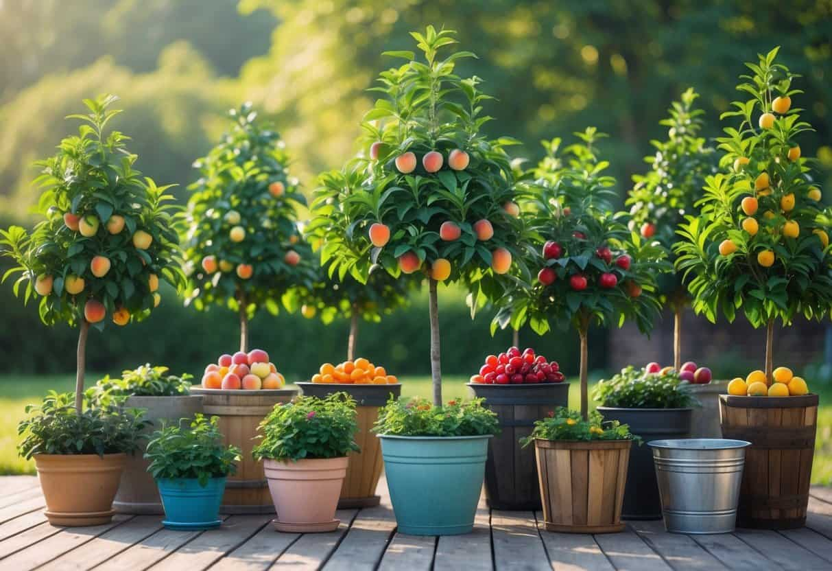 12 Dwarf Fruit Trees Perfect For Container Growing And Maximizing Small ... within How Small Yard Owners Are Transforming Tiny Outdoor Spaces with Dwarf Fruit Trees