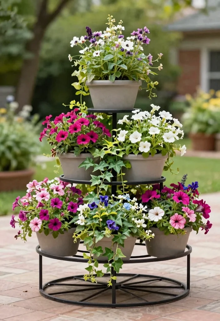 14 Patio Flower Pots Arrangements That Bloom All Season Long - Lyla Studio for The secret to mixing foliage textures and vibrant blooms in your patio pots