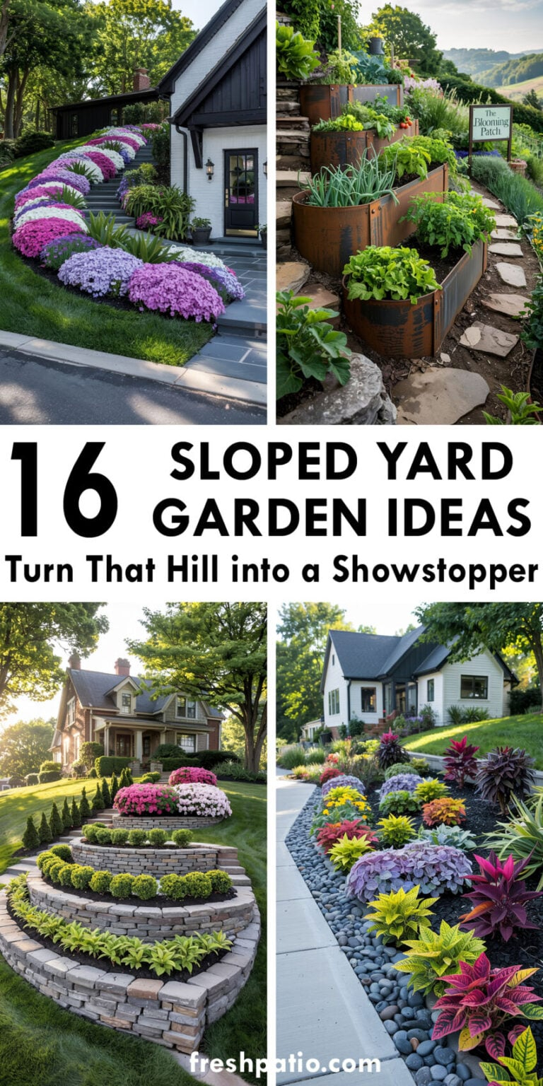 23 Sloped Yard Garden Ideas To Turn That Hill Into A Showstopper for Turn That Difficult Sloped Hillside Into Usable Garden Space Without Heavy Machinery