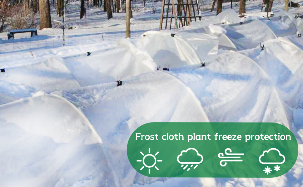 Amazon.com : Garutom Plant Covers Freeze Protection 10Ft X 50Ft 1.1 Oz ... within How To Winterize Garden Beds Fall