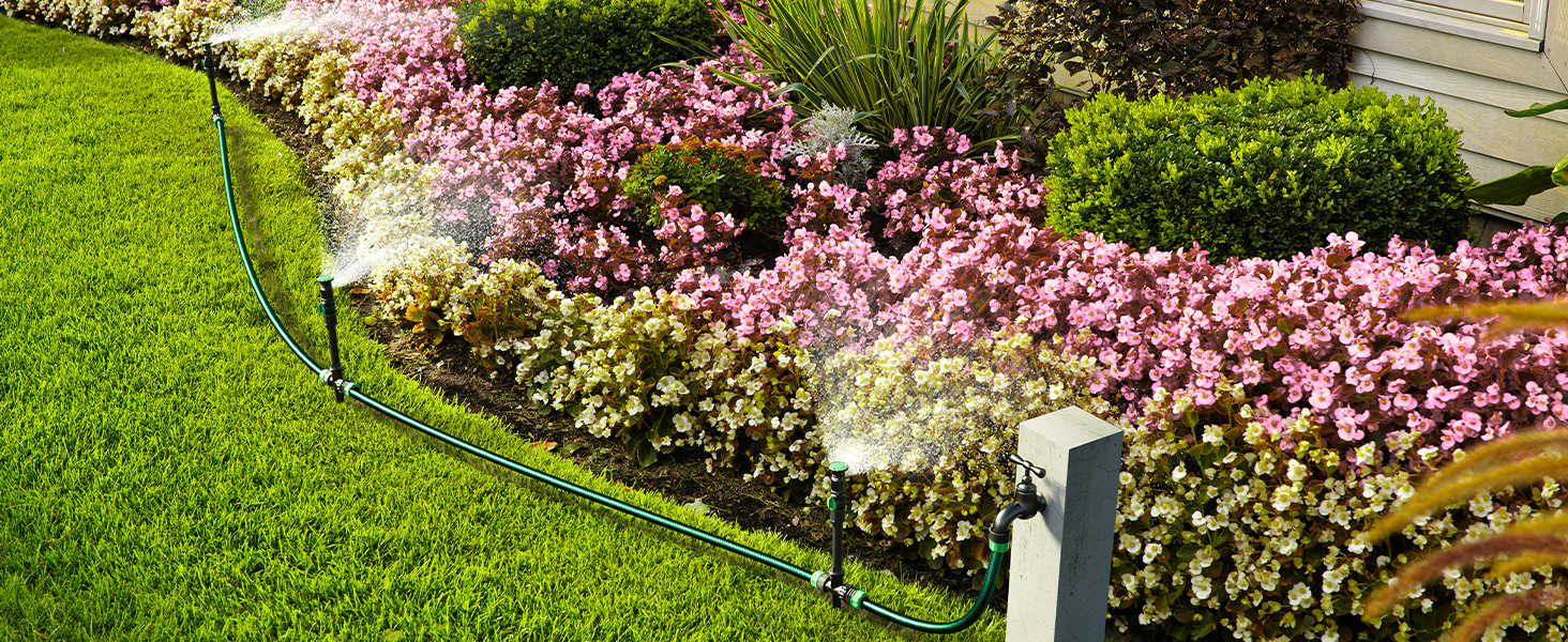 Amazon.com : Restmo Flexible Sprinkler System With Metal Spike Base ... within Tired Of Overwatering The Sidewalk Here Are The Best Sprinkler Systems Tested For Small Yards