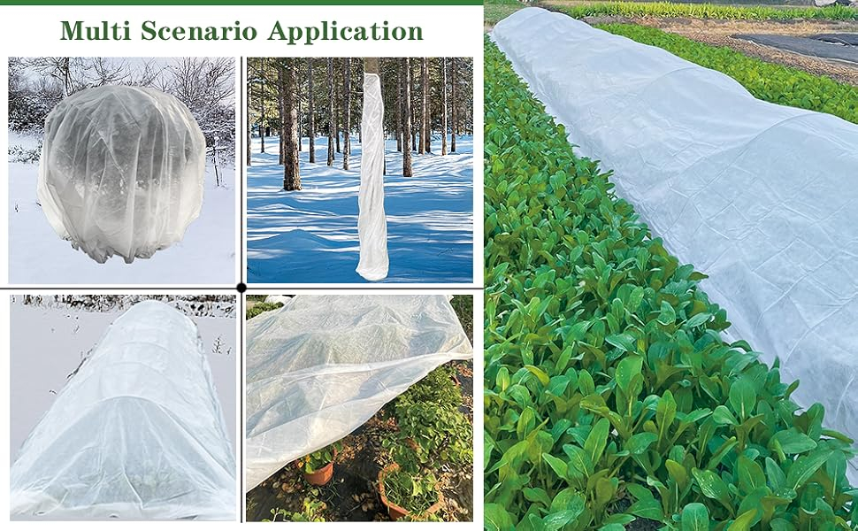 Amazon.com : Tlstgo Plant Covers Freeze Protection,10X50Ft Large Plant ... in How To Winterize Garden Beds Fall