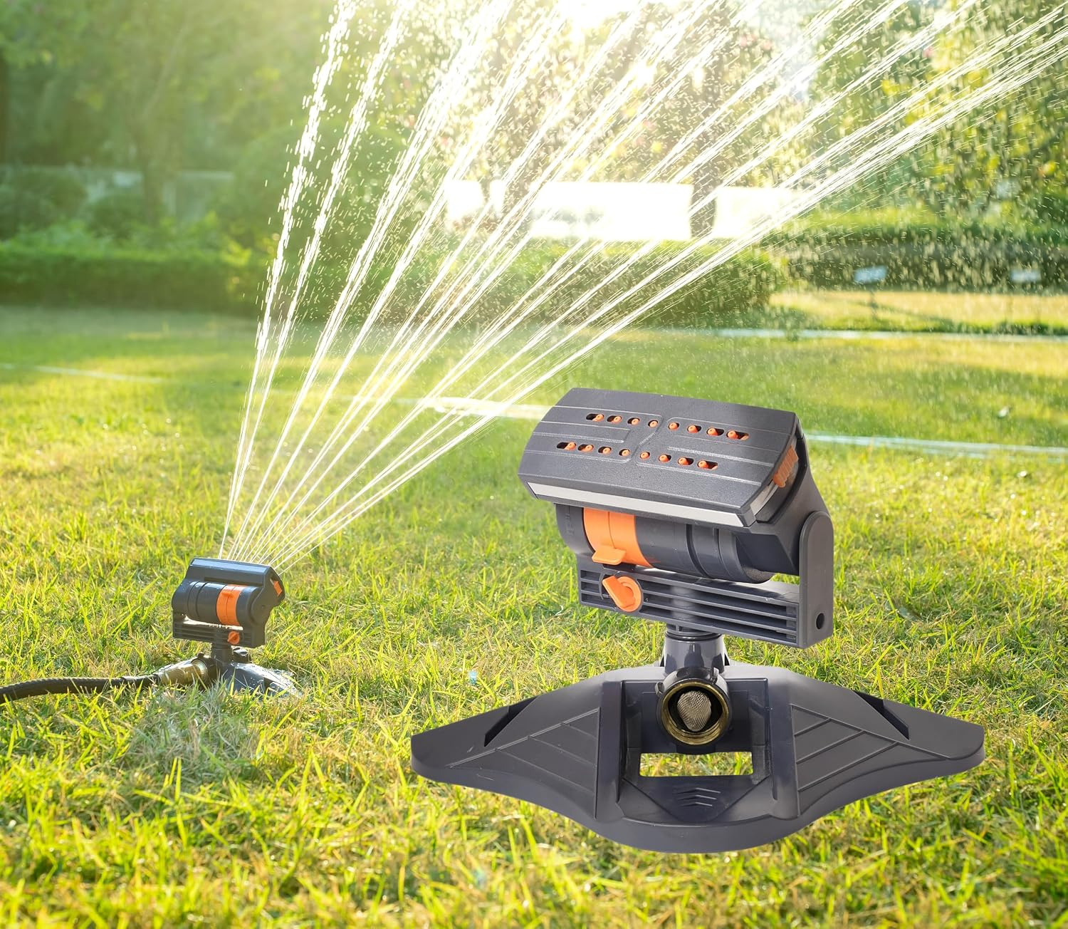 Amazon.com : Vc.upgraded Adjustable Range Sprinkler For Watering Lawns ... inside Best Sprinkler System For Small Yard
