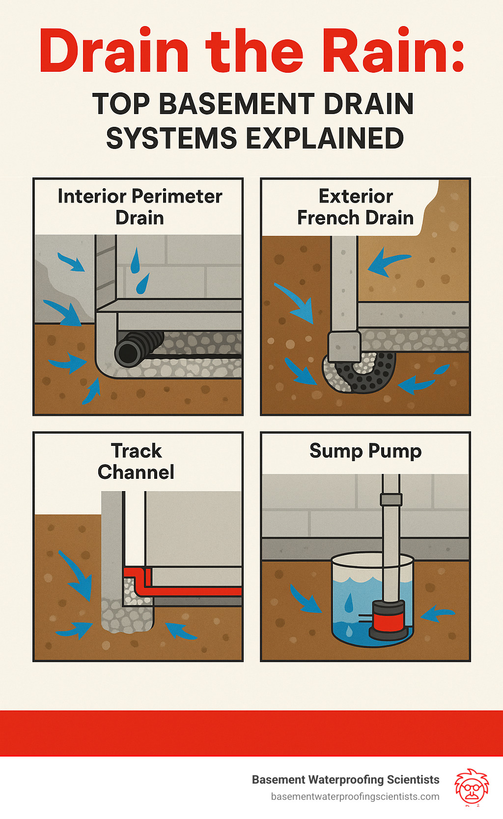 Basement Drain Systems: 7 Powerful Solutions For A Dry 2025 for French Drain Installation Diy Home