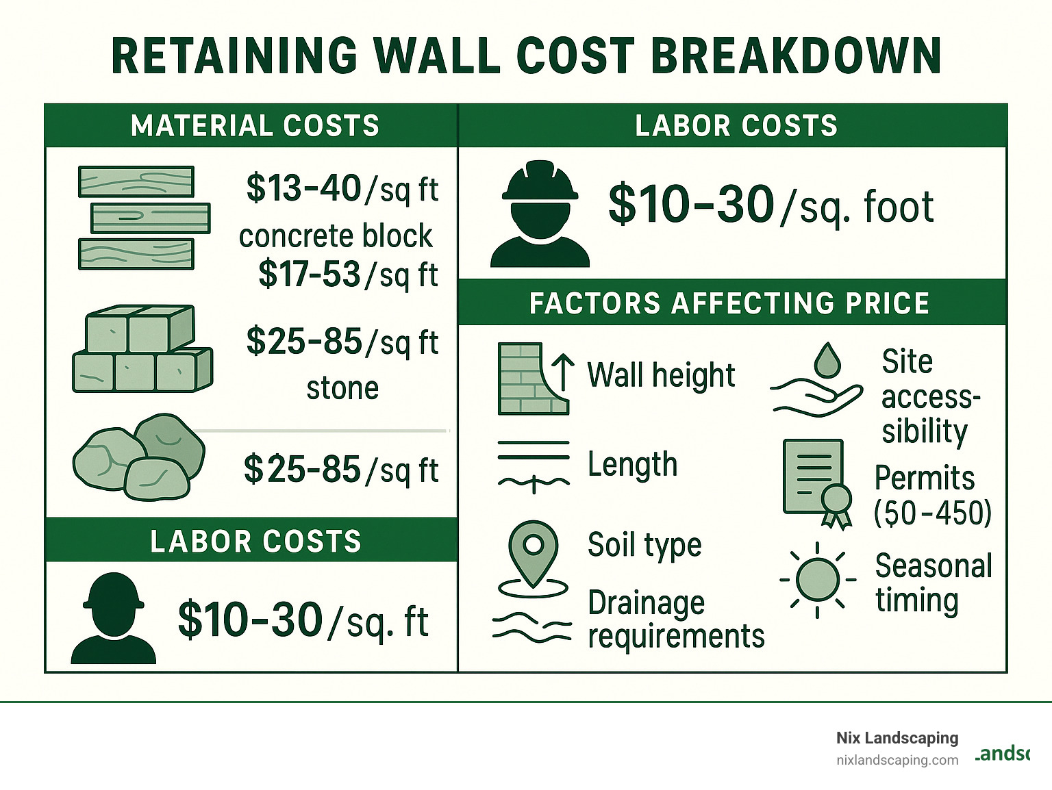Cost Of Retaining Wall Installation? 2025 Top 5 Shocking Facts in How Much Does A Retaining Wall Cost