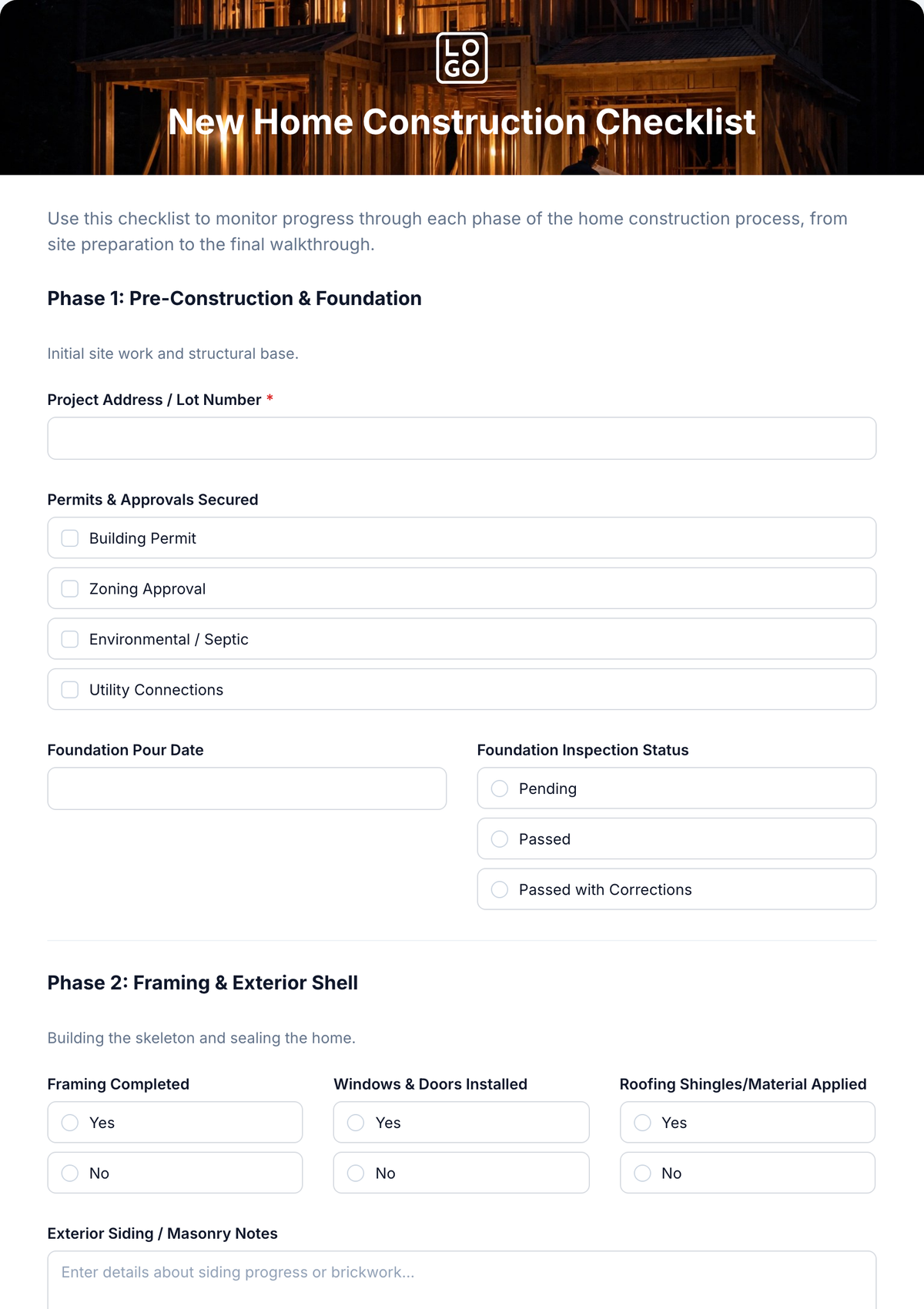 Free Pre-Construction Site Setup Checklist Template To Edit Online with regard to The practical first-year yard checklist every builder forgets to give you