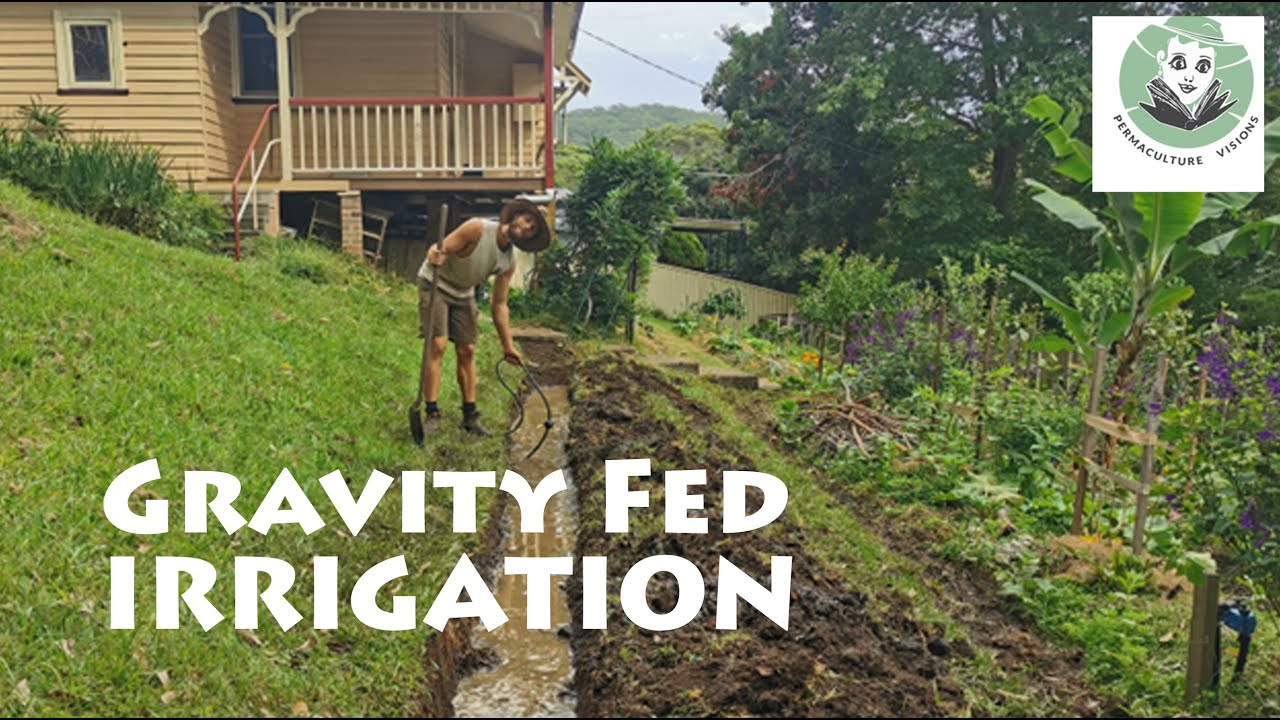 Gravity Fed Irrigation - Youtube pertaining to Working with gravity instead of fighting it when designing a garden on a steep hill