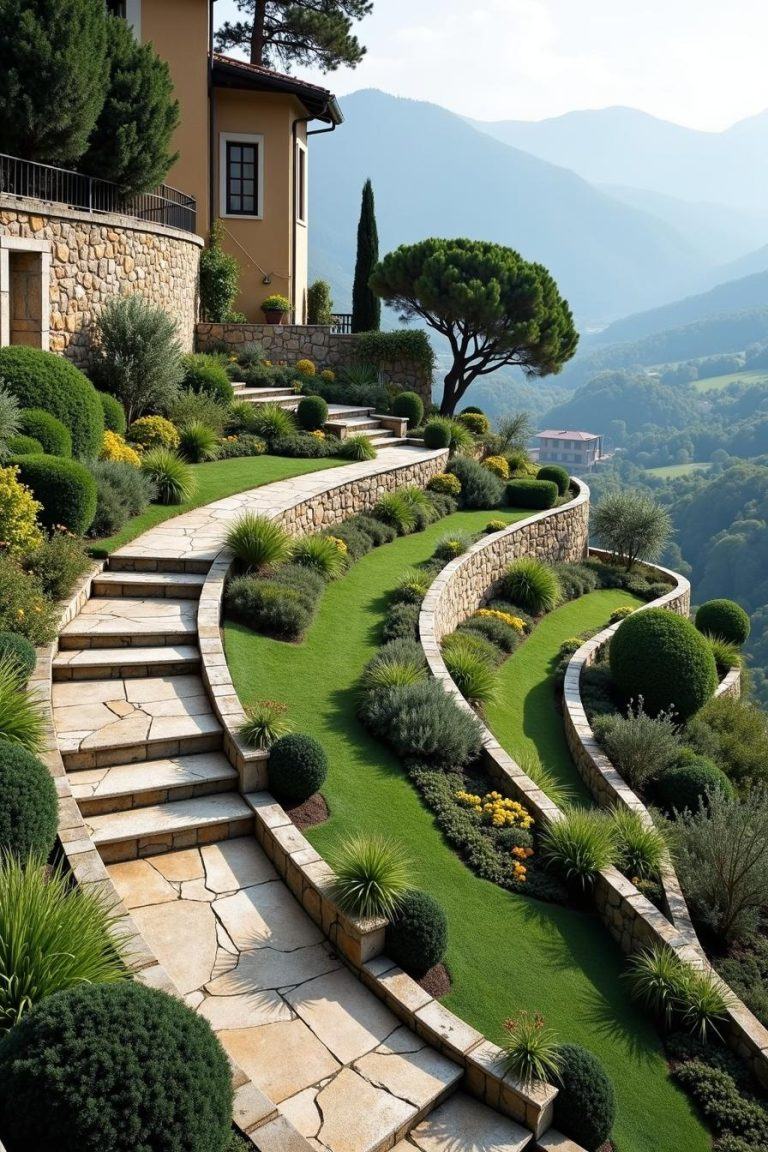 Landscaping Ideas Hillside with regard to How To Build A Retaining Wall Diy