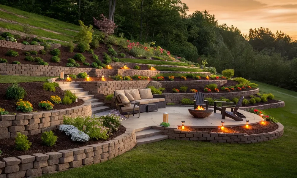 Sloped Backyard Landscaping Ideas On A Budget: Transform Slope Into ... for How To Terrace A Sloped Backyard Diy