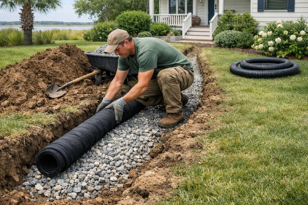 Spring Drainage Problems: Why Water Lingers—And How To Fix It Before ... with regard to Landscaping Priorities For New Homeowners