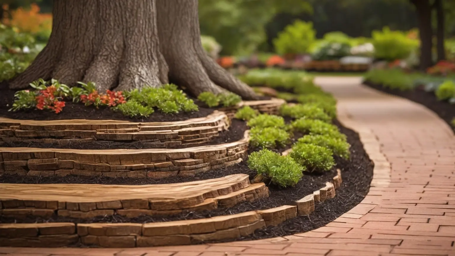 13 Best Backyard Mulch Ideas For A Beautiful Landscape for How To Keep Mulch From Washing Away