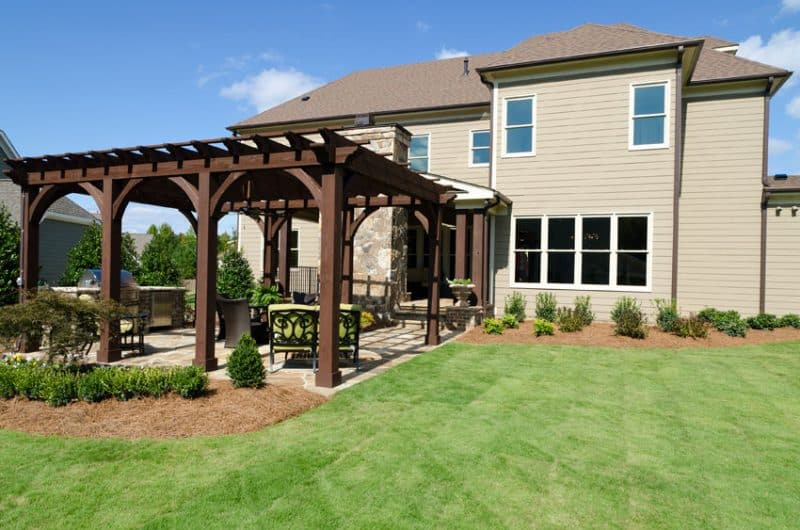 29 Beautiful Pergola Ideas For The Backyard (Design Pictures) throughout Pergola Landscaping Ideas Backyard
