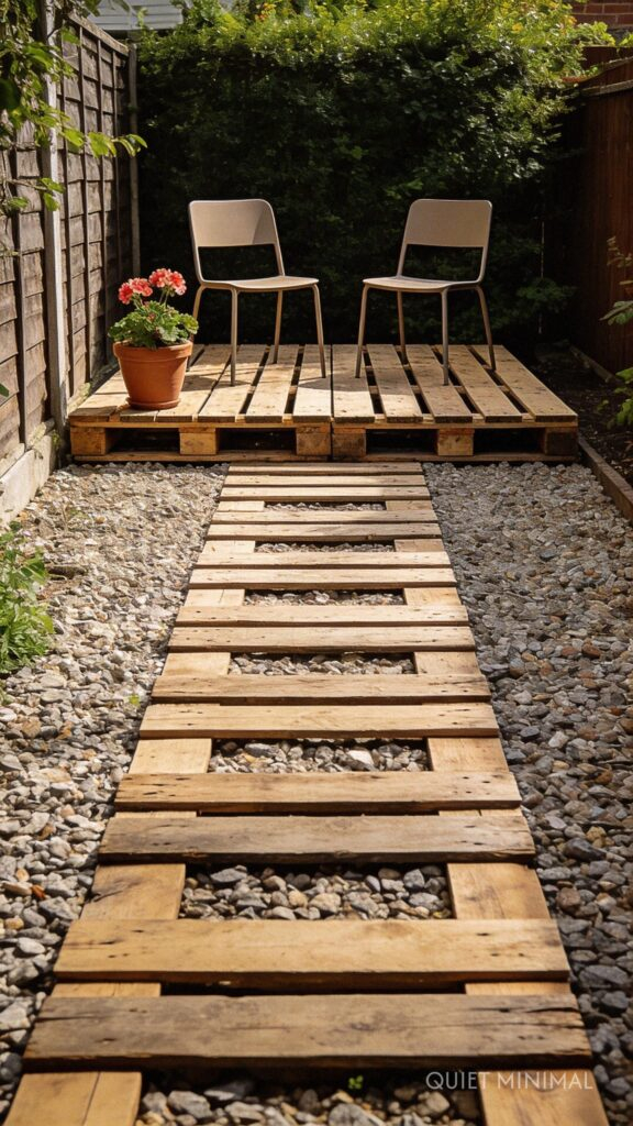 Diy Cheap Backyard Ideas Using Recycled Pallets - Quiet Minimal in How To Build A Garden Path For Cheap