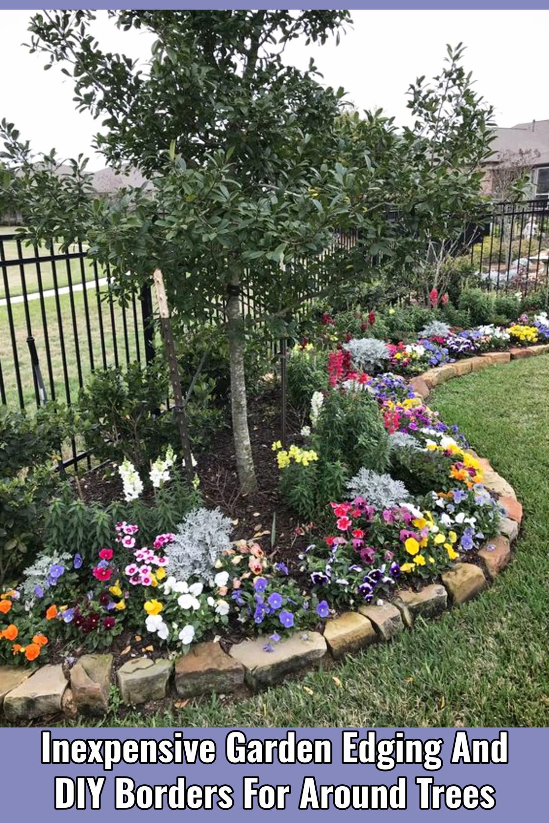 Inexpensive Garden Edging And Diy Borders For Around Trees In Your Yard for Inexpensive Perennials That Spread