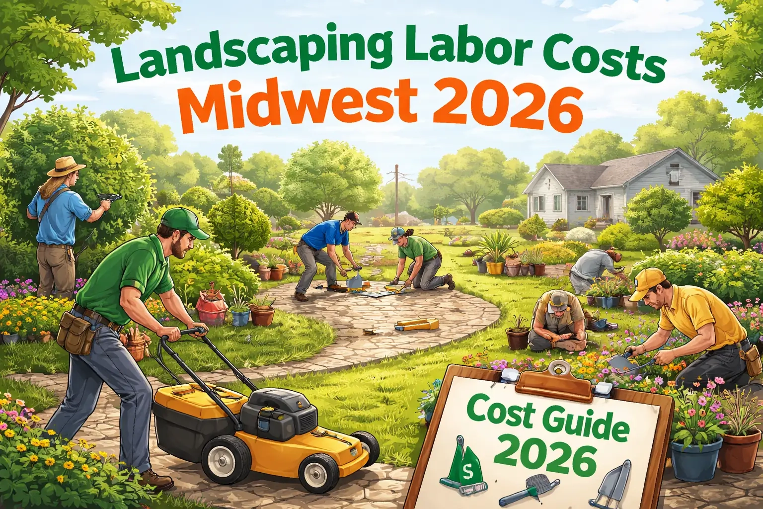Price Guide For Landscaping Labor: Average Costs In The Midwest For 2026 with How Much Does Landscaping Cost Average