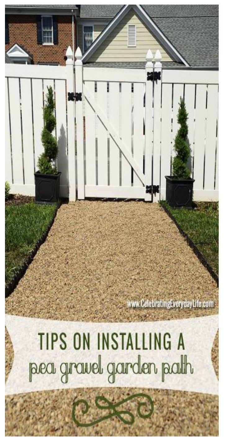 Tips &amp;amp; Tutorial For Installing A Pea Gravel Garden Path | Gravel Garden ... inside Pea Gravel Cost Per Square Foot Yard